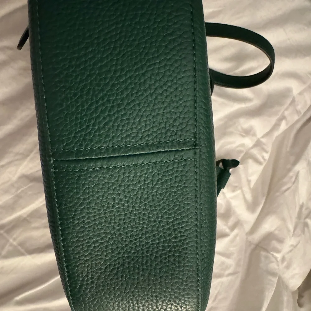 kate spade emerald green pebbled leather crossbody bag - Picture 7 of 9